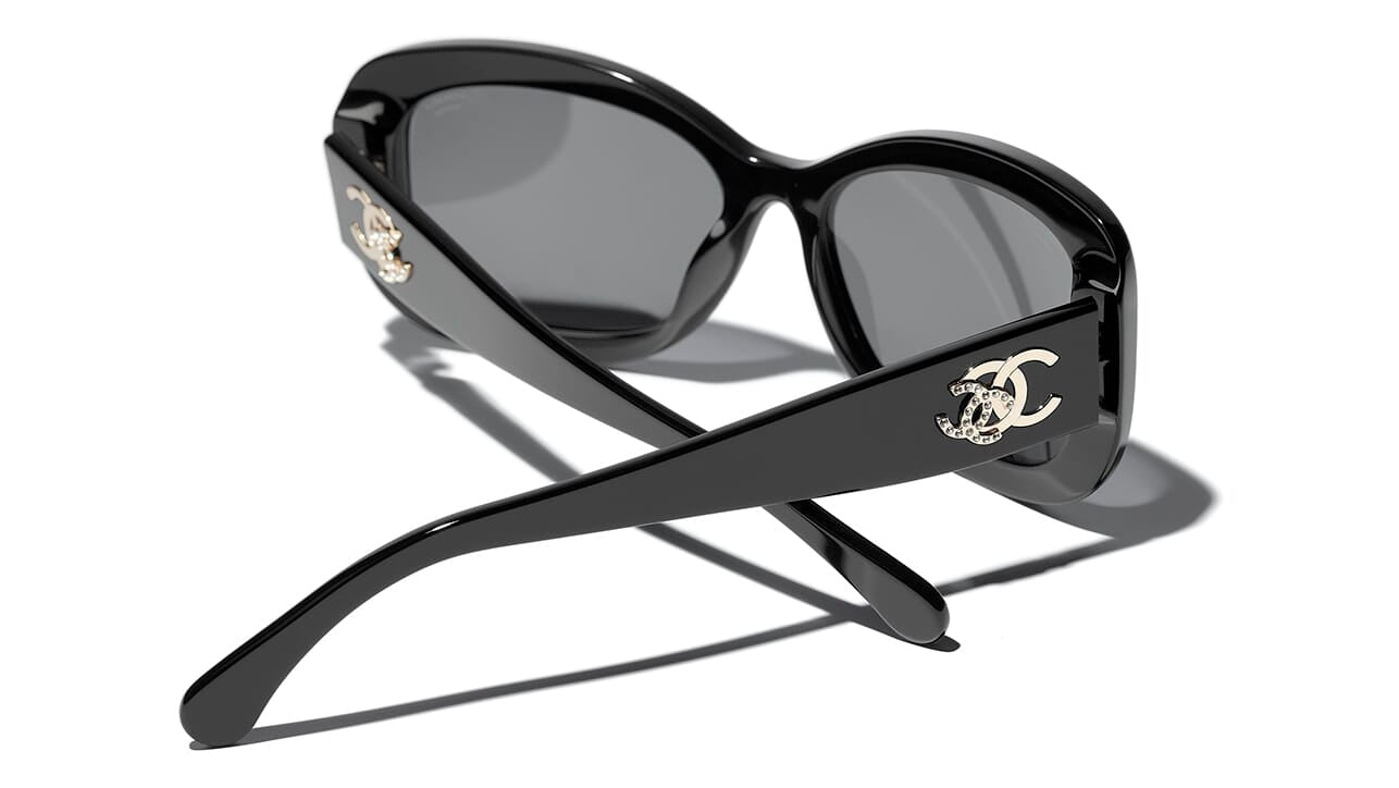 Auth CHANEL CC Order Collection Sunglasses Mirrored Black x Silver Men  NeverUsed
