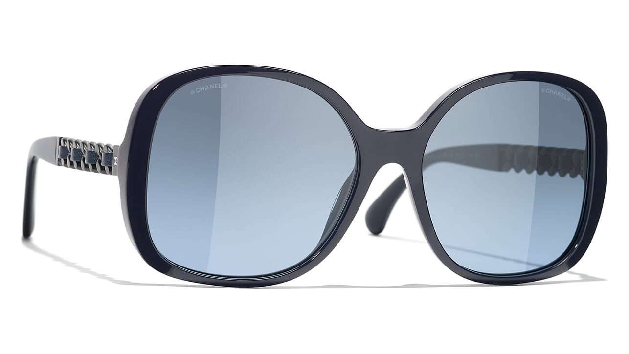chanel acetate square sunglasses