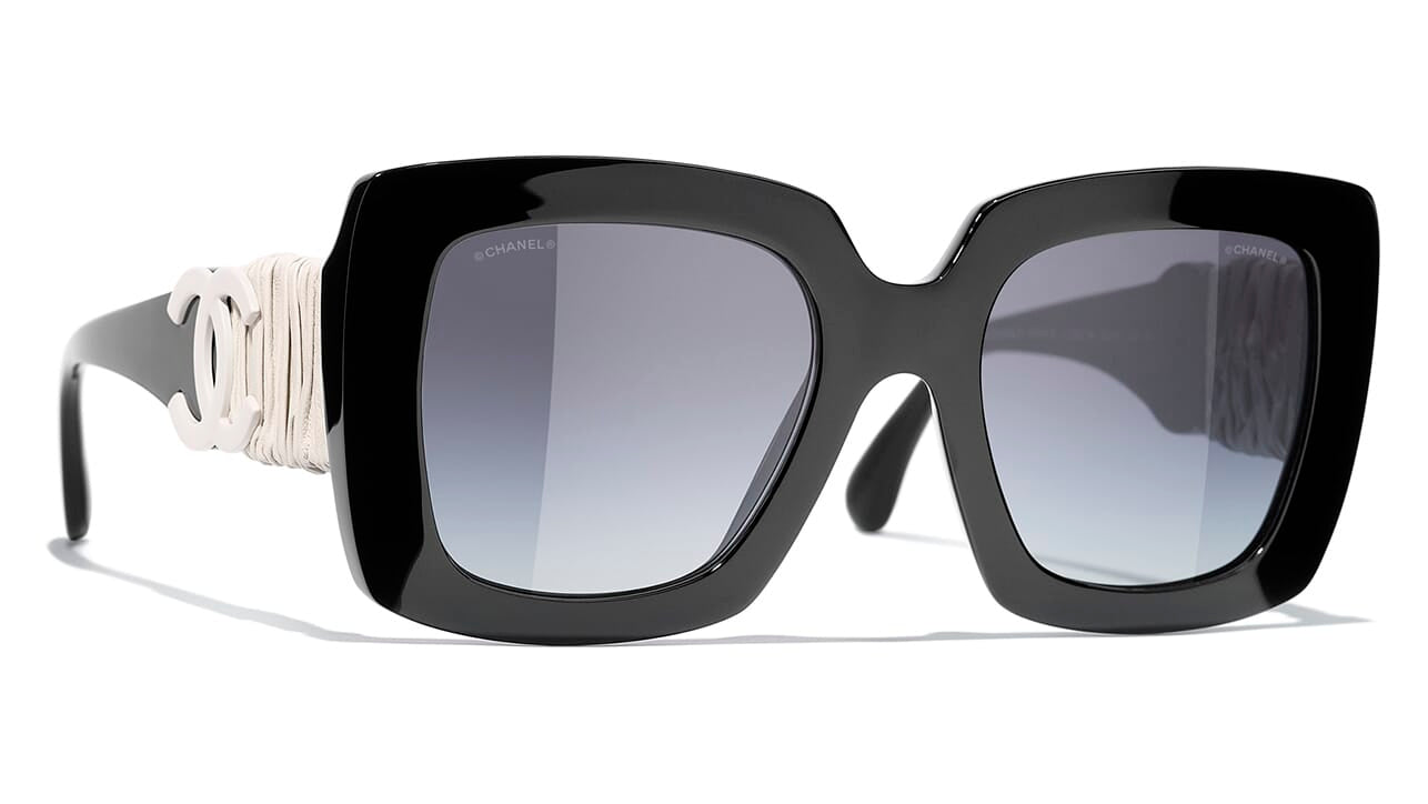 CHANEL 5210Q Square Acetate  Lambskin Sunglasses  Fashion Eyewear