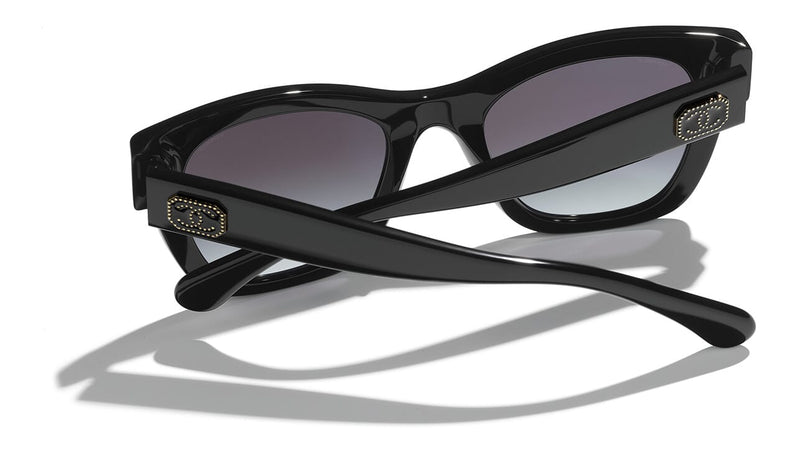 Chanel 5478 Sunglasses Black/Grey Square Women