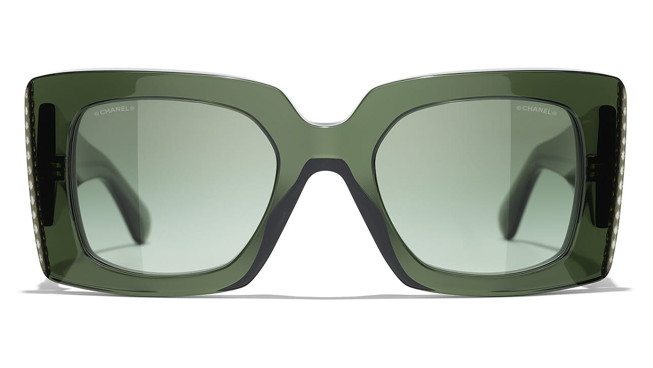 Chanel // Black & Silver Square Reflective 5408 Sunglasses – VSP Consignment