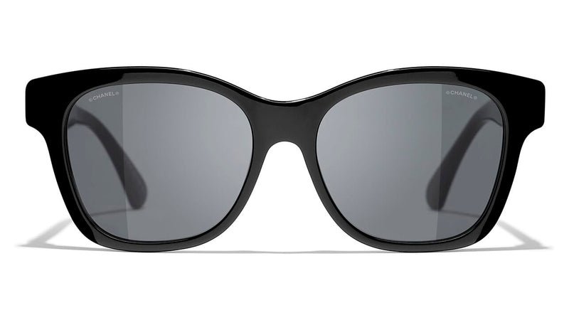 Chanel Sunglasses New 5482H 622/S8 Black Gray Gradient Polarized Pearls CC
