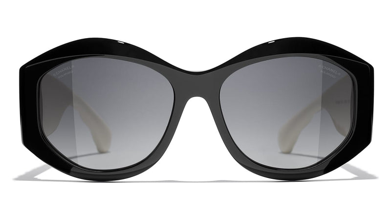 Chanel Sunglasses New Authentic 5484 c 1656/S6 Black White Gray