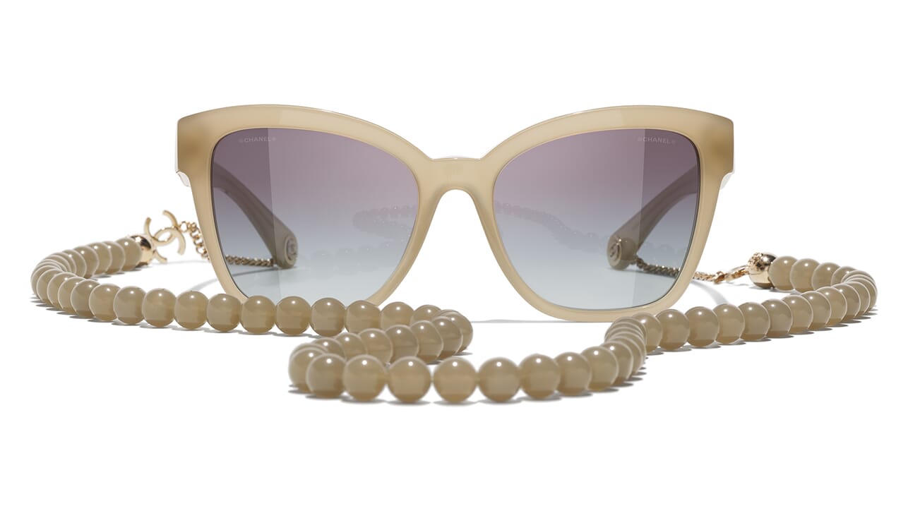 CHANEL 2023 SS Chain Round Sunglasses (5489 1720/S6)
