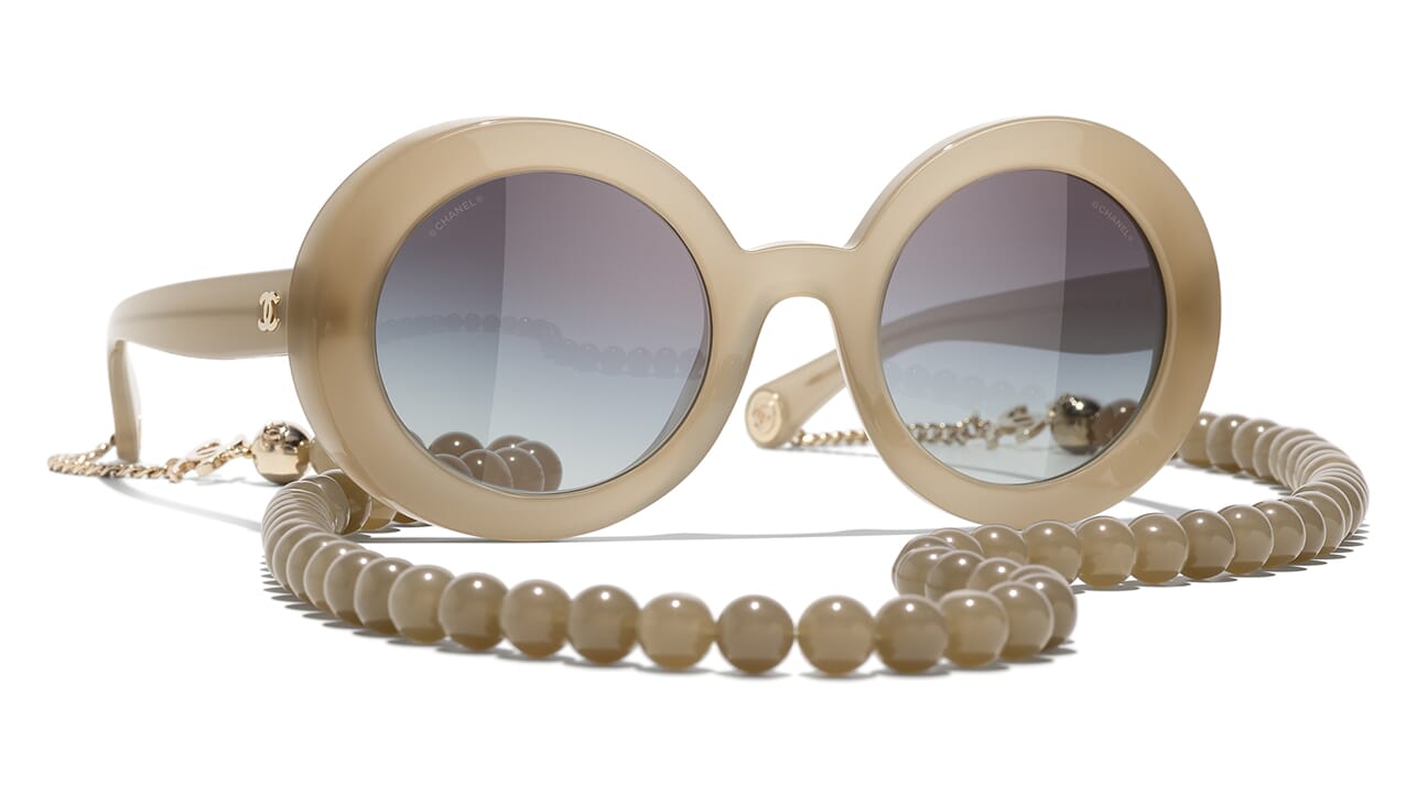 Sunglasses: Rectangle Sunglasses, metal — Fashion | CHANEL