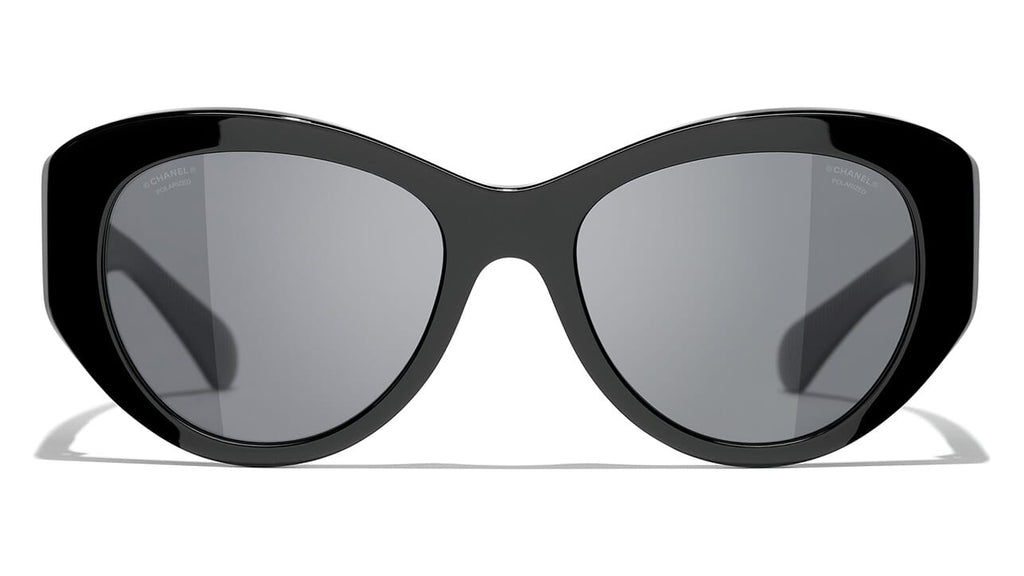 Chanel Black Acetate Butterfly Sunglasses Chanel