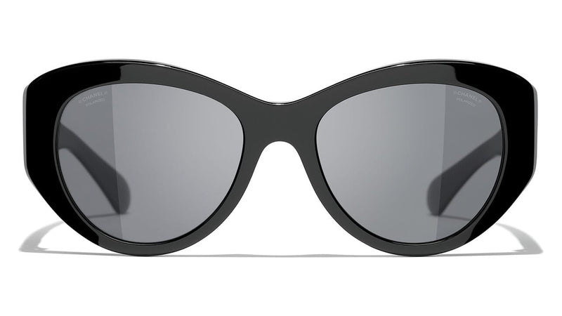 Chanel 5474Q Sunglasses Black/Grey Square Women