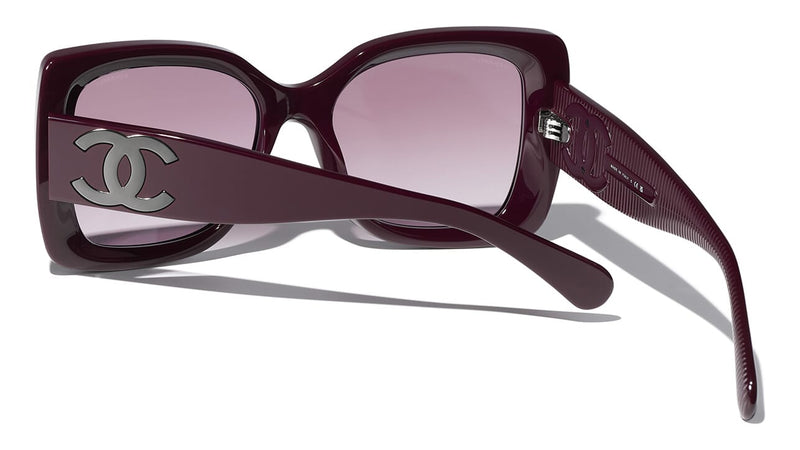 Sunglasses: Square Sunglasses, acetate & diamanté — Fashion