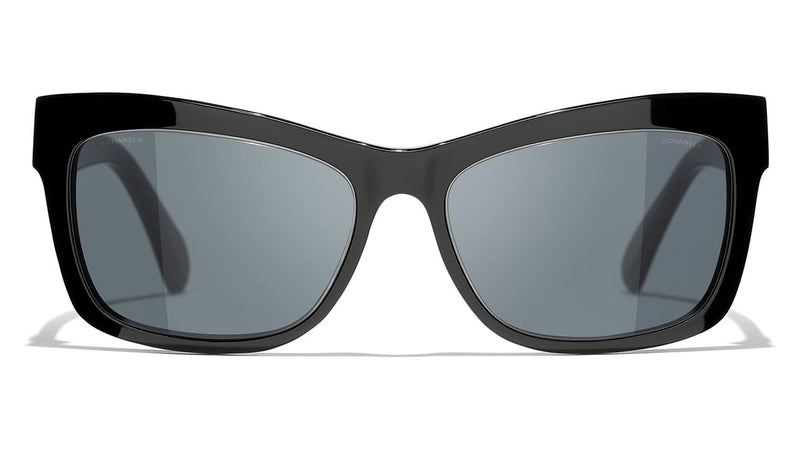 Chanel - Pantos Sunglasses - Black Green Mirror - Chanel Eyewear