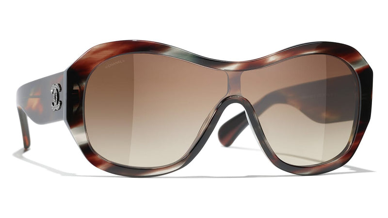Carrera Brown Shaded Shield Unisex Sunglasses FLAGLAB 12 0086/86 99  716736709833 - Sunglasses - Jomashop