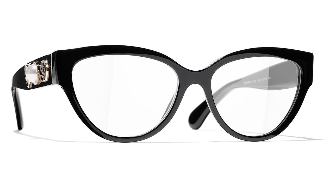 Chanel 5480H Sunglasses Black/Grey Square Women
