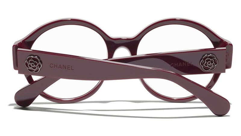 Chanel 3437 Glasses Black Round Women
