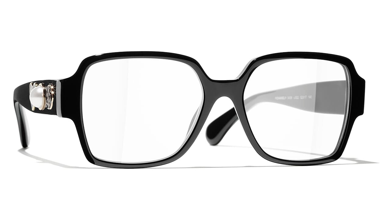 BLACK FRIDAY CHANEL Eyeglasses Frame Gold Transparent Pink CH2183