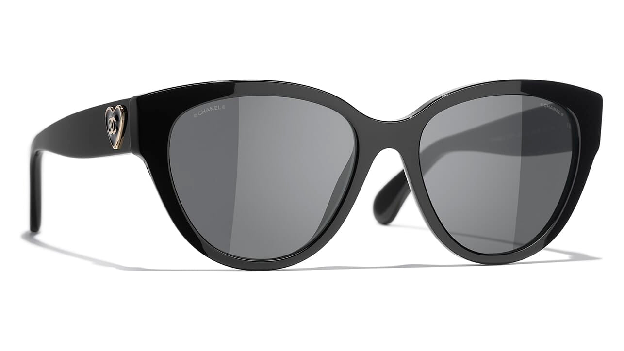 chanel sunglasses wayfarer black