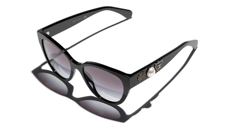 Chanel 5477 Sunglasses Black/Grey Butterfly Women