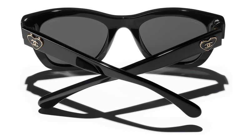 Chanel Square Sunglasses - Acetate, Black - Polarized - UV Protected - Women's Sunglasses - 5478 C501/S4
