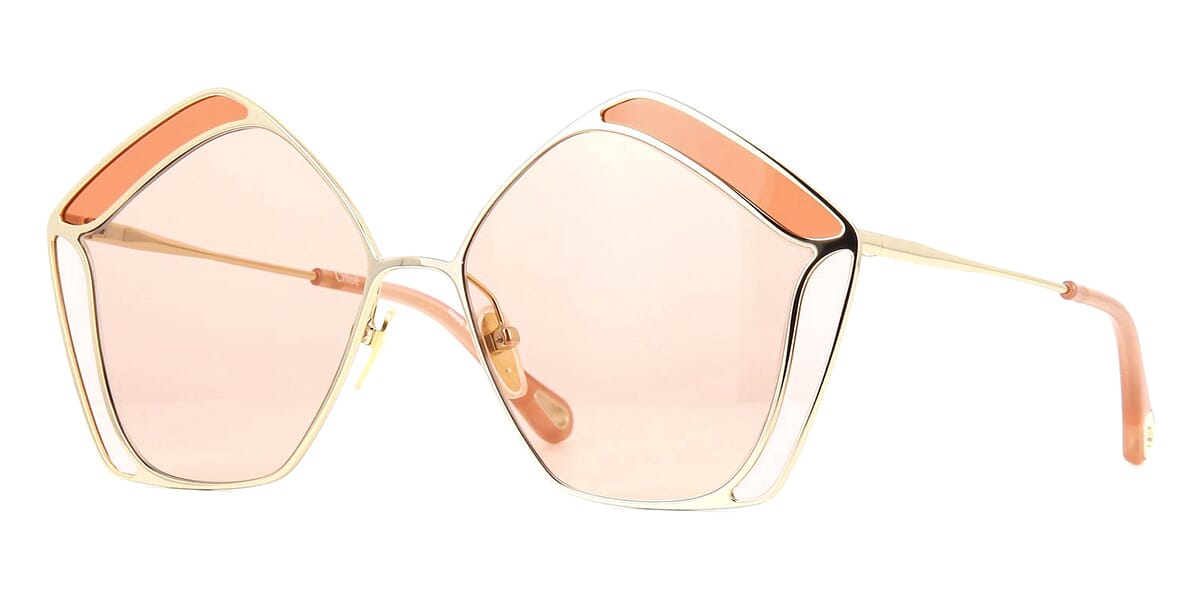 Chloe Gemma CH0026S 003 Gold Cat Eye Sunglasses - US