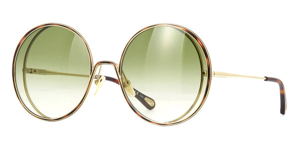 Chloe Hanah CH0037S 003 Gold Round Sunglasses - US