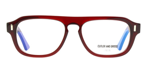 Cutler and Gross 1319 08 Bordeaux Red Glasses