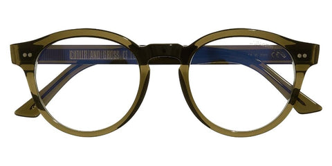 Cutler and Gross 1378 04 Olive with Blue Control Glasses