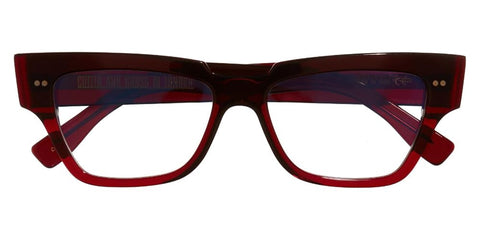 Cutler and Gross 1379 04 Burgundy with Blue Control Glasses