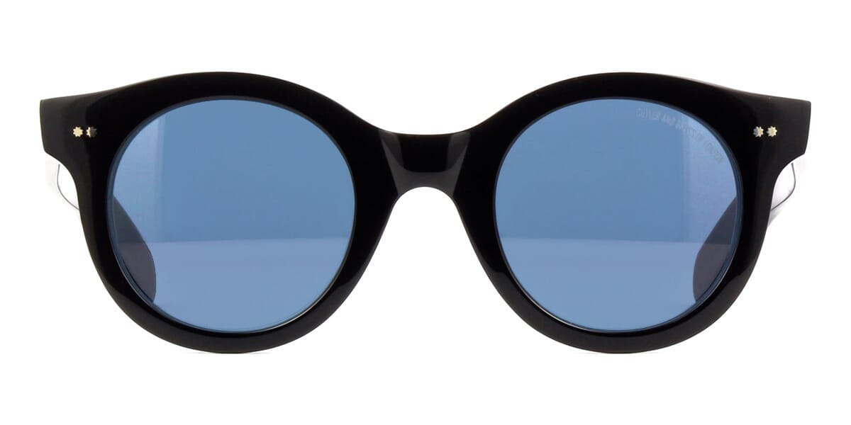 Cutler and Gross 1390 01 Black on Blue Sunglasses