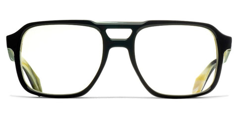 Cutler and Gross 1394 05 Black On Horn Glasses