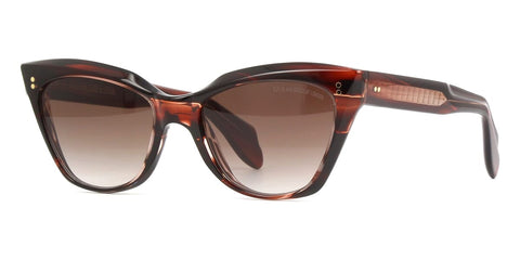 Cutler and Gross Sun 9288 02 Striped Brown Havana Sunglasses