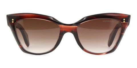 Cutler and Gross Sun 9288 02 Striped Brown Havana Sunglasses