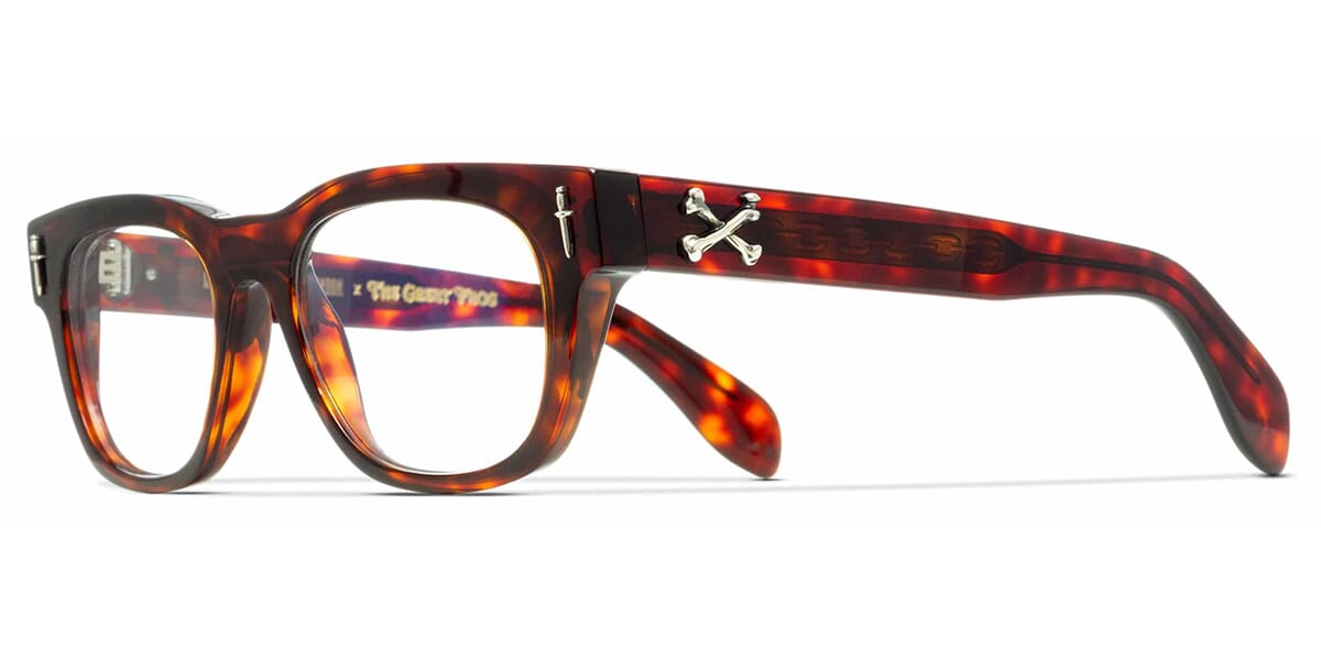 Cutler and Gross x TGF The Crossbones Optical GFOP003 02 Tiger Eye Havana Glasses