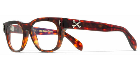 Cutler and Gross x TGF The Crossbones Optical GFOP003 02 Tiger Eye Havana Glasses