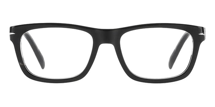 Rectangular square black eyeglasses frame