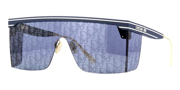 New! Dior Club M2U 31B8 Sunglasses, Monogram Lenses, Authentic! Dior Blue Mirror Logo Shield Ladies Sunglasses DIORCLUB M2U  main image 2