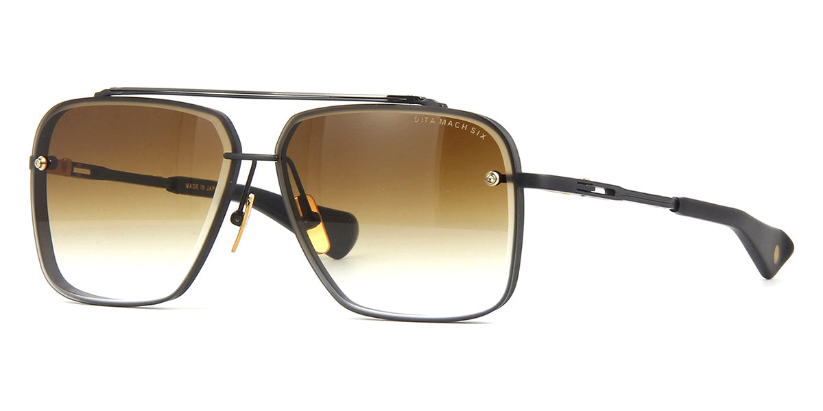 Dita Mach Six DTS121 03 Black Iron and Black Rhodium Sunglasses - US