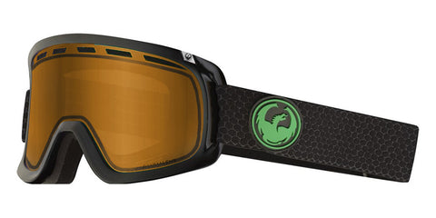 Dragon Rogue Split with Lumalens Green Ionized and Lumalens Amber Lens Goggles