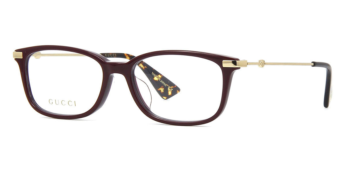 Gucci GG0112OA 005 Burgundy and Gold