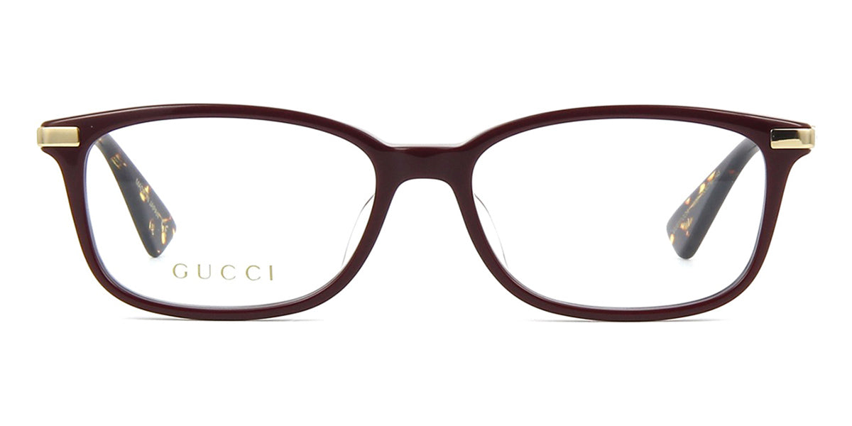 Gucci GG0112OA 005 Burgundy and Gold Glasses - US