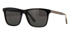 Gucci GG0381SN 007 Polarised Black and Crystal
