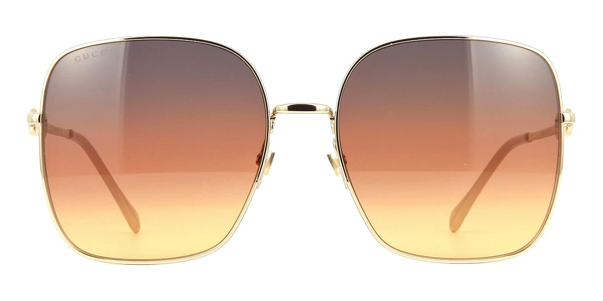 Gucci GG0879S 61 Brown & Gold Sunglasses