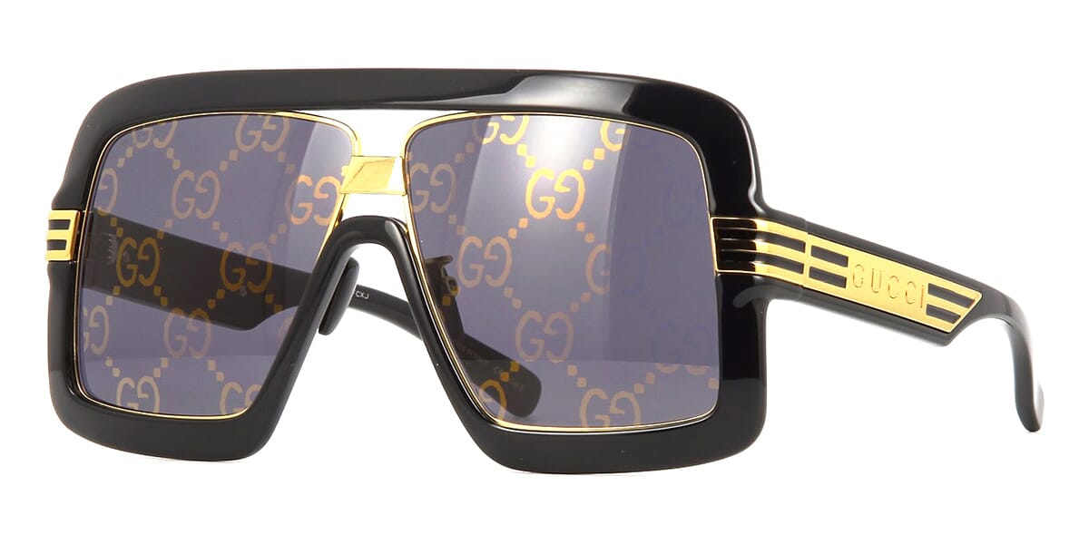 Gucci Monogram Acetate Cat-eye Sunglasses in Blue