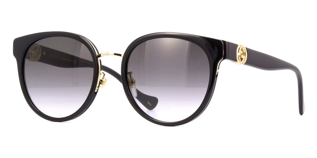 Gucci GG1027SK 006 Sunglasses Black/Gold