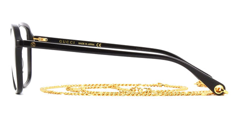 Gucci GG1078O 001 with Detachable Chain Glasses