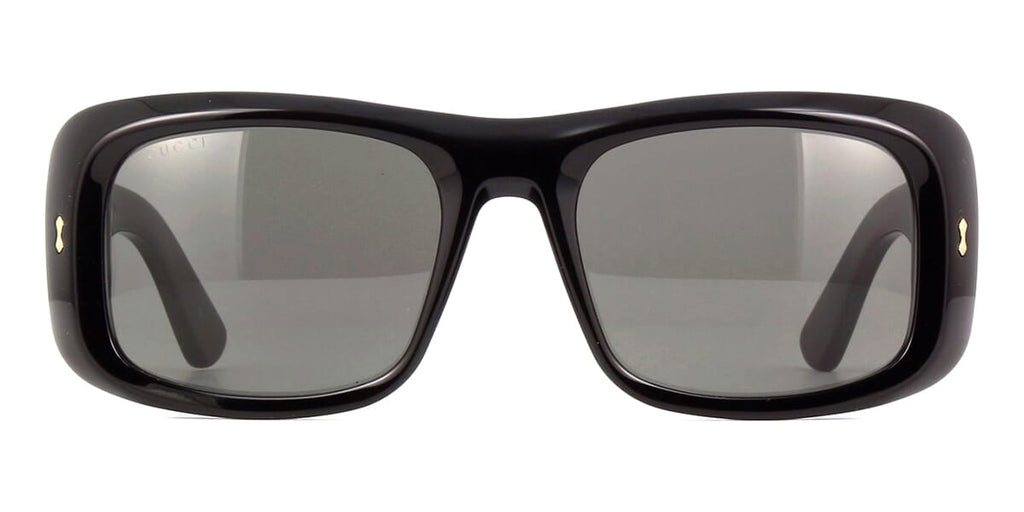 New Authentic Gucci Gray Rectangular Sunglasses GG1296S 001 seen on Miley Cyrus Gucci GG1296S 001 Sunglasses - US main image 2