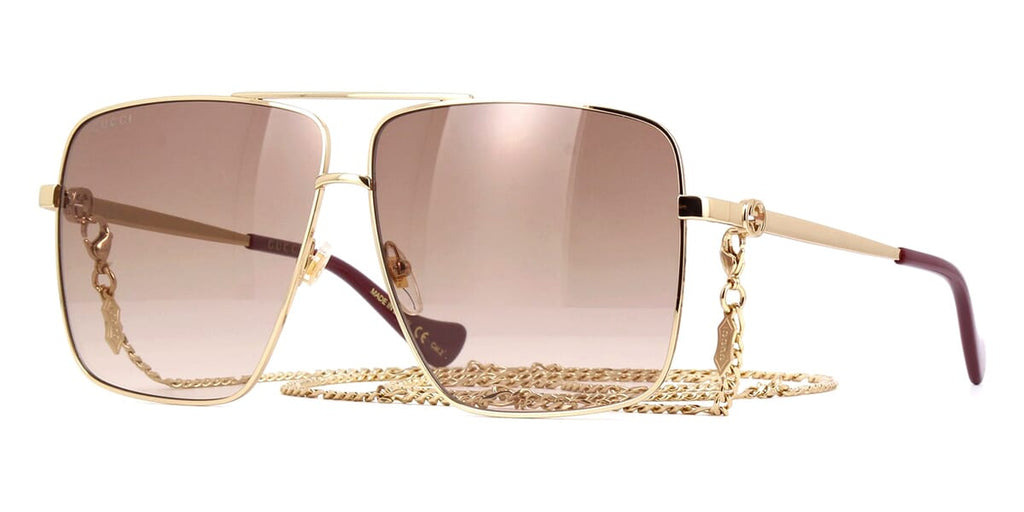 Gucci GG1087S 002 with Detachable Chain Sunglasses