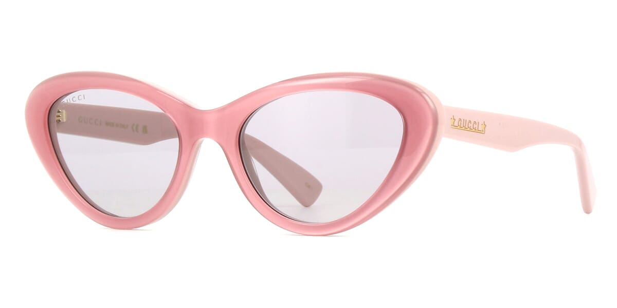 Gucci pink best sale cat eye sunglasses