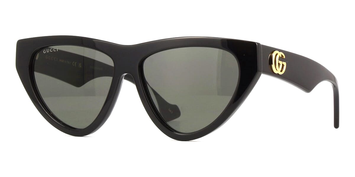 Black Acetate Round-Frame Sunglasses With Star | GUCCI® US