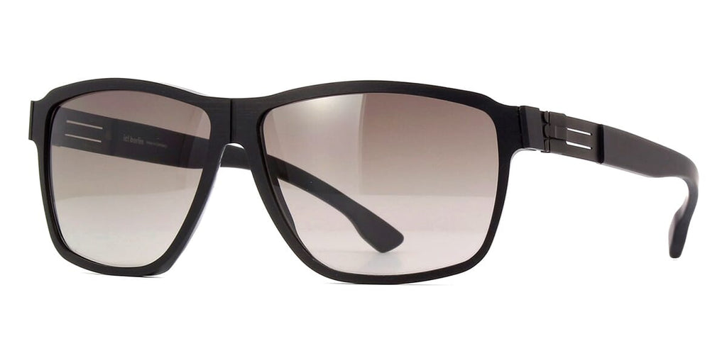 ic! berlin Alpha Rough Black with Storm Grey Sunglasses