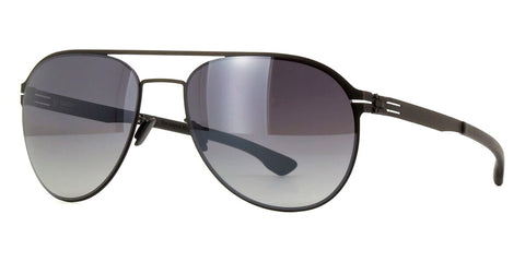 ic! Berlin Attila L Black Sunglasses