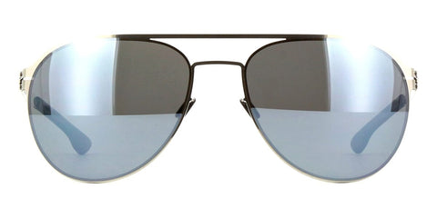 ic! Berlin Attila L Chrome Polarised Sunglasses