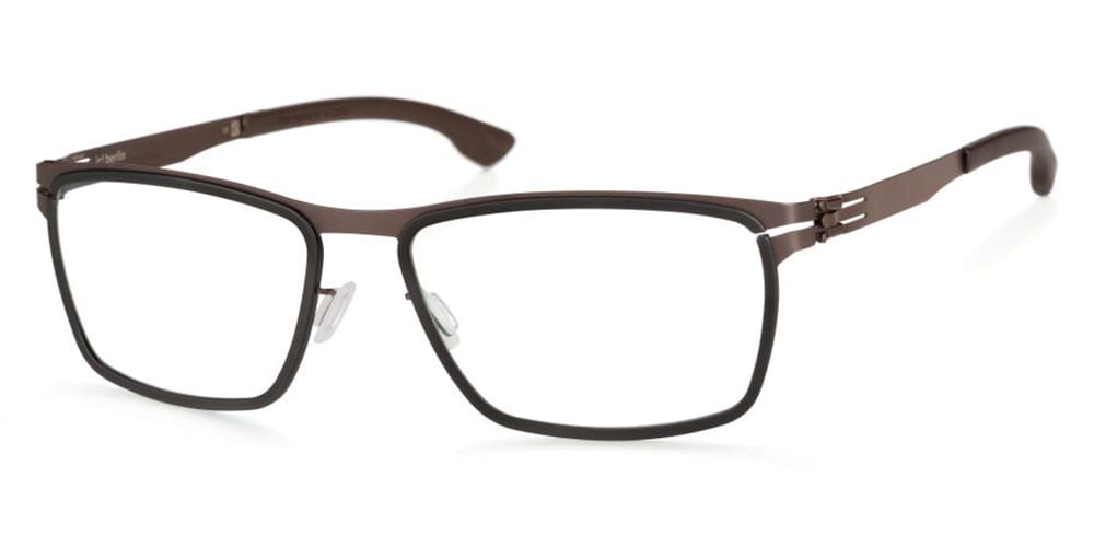 ic! berlin Chromium Teak Black Glasses